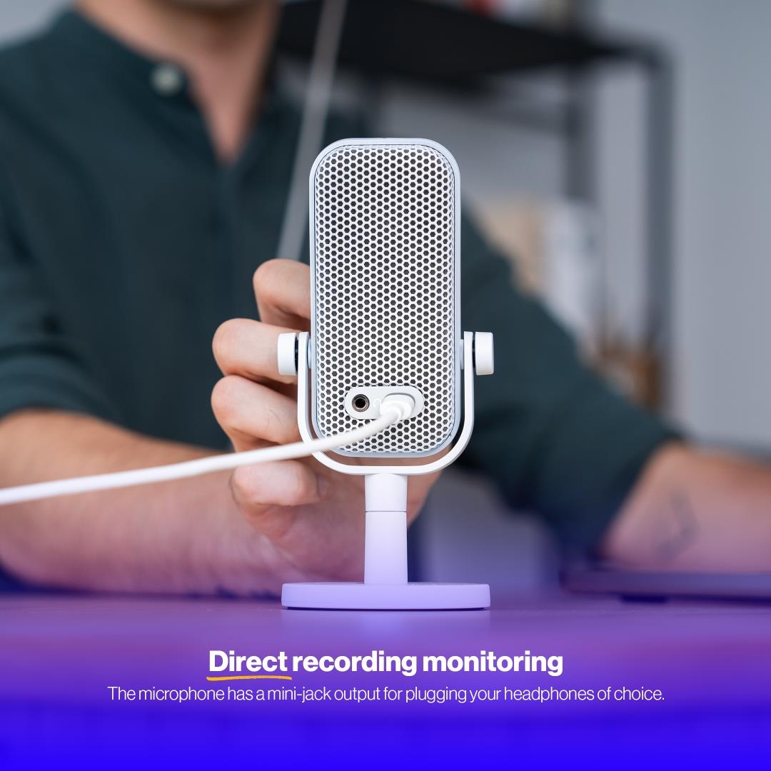 57ce1198-cea6-400a-8977-83f838383950 MICROPHONE SOLUM VOICE S OWH/USB-C WHITE EY1B015 ENDORFY