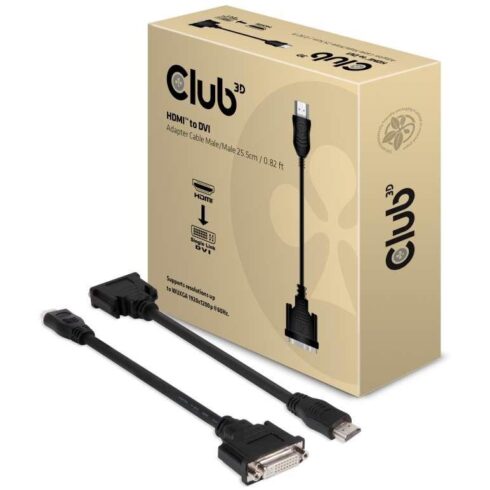 HDMI į DVI-D adapteris Club 3D CAC-HMD>DFD