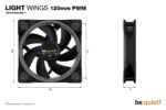 CASE FAN 120MM LIGHT WINGS/BL072 BE QUIET