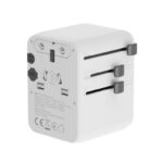 Gembird TPA-2A3C70-01-W Universal travel power adapter, 70 W, white | Gembird
