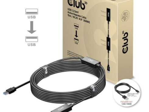 CABLE USB3.2 REPEATER 15M/M/F CAC-1406 CLUB3D