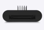 USB 2.0 hub NZXT AC-IUSBH-M3, matomas iš šono su prijungtais kabeliais