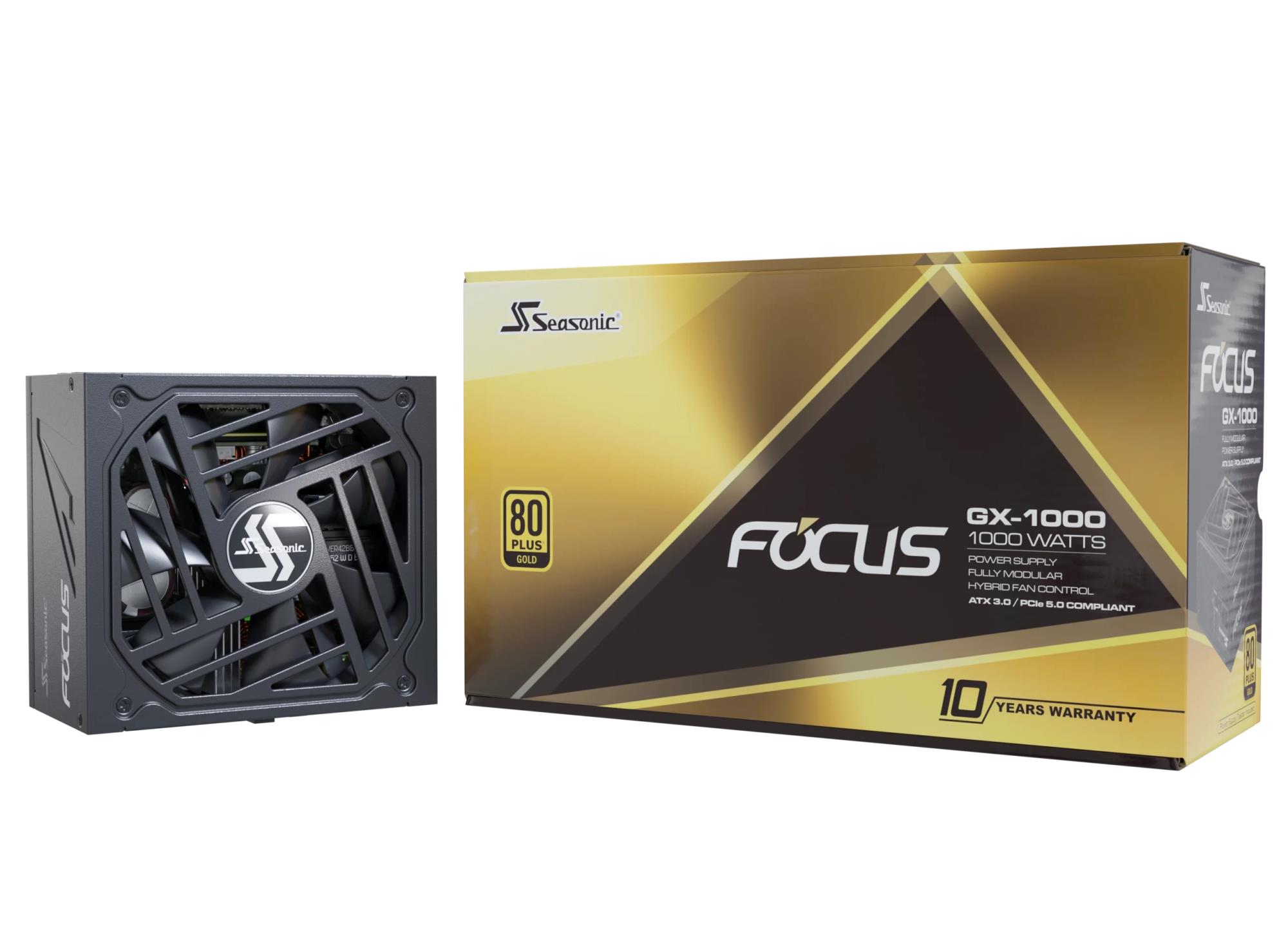 5a41c1c2-68f3-4e5c-a52d-f269a8bd48bf Power Supply SEASONIC FOCUS GX ATX 3.0 1000 Watts Efficiency 80 PLUS GOLD MTBF 100000 hours FOCUS-GX-1000-V4