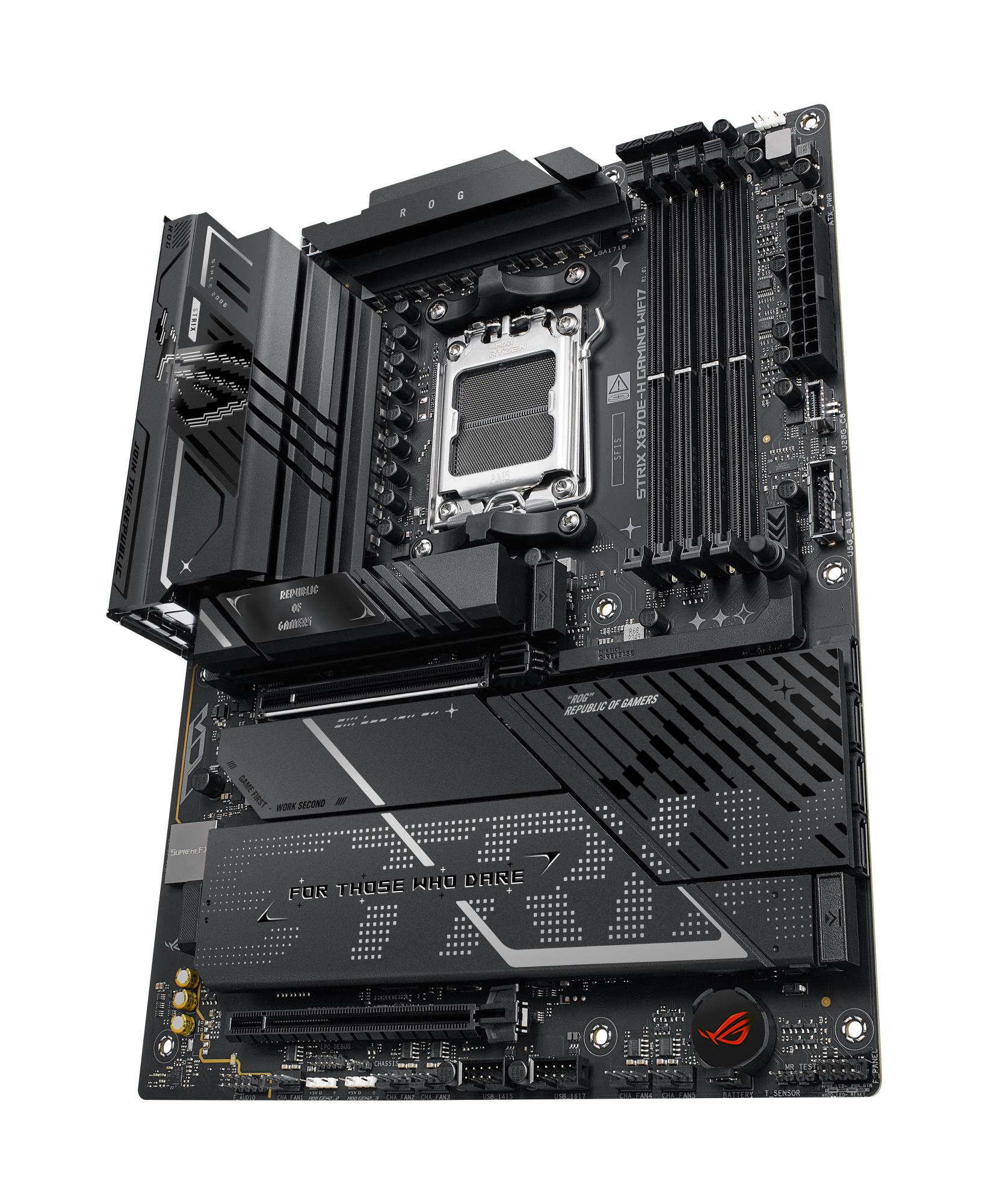 5a6deaa8-596f-42b8-babf-b8734b9ea3ee-1 Motininė plokštė ASUS ROG STRIX X870E-H su keturiomis DDR5 atminties lizdais