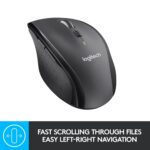 Pelė Logitech M705, dešinės rankos, šoninis vaizdas su mygtukais