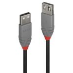 USB 2.0 Type A pratęsimo laidas 0.2m, Anthra linija