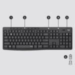 Klaviatūros ir pelės komplektas MK295, Silent Touch technologija
