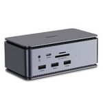 I/O dokų stotis Lindy DST-Pro su USB4 ir 8K palaikymu