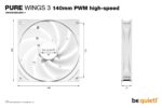 CASE FAN 140MM PURE WINGS 3/WH PWM HIGH-SP BL113 BE QUIET