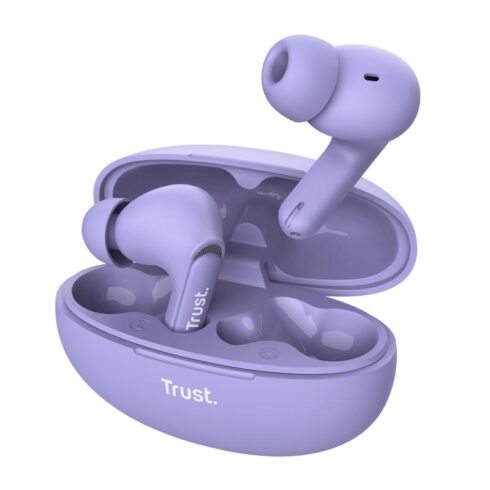 Yavi Bluetooth ausinės su triukšmo slopinimu, violetinės spalvos
