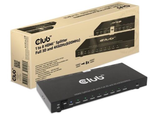 I/O VIDEO SPLITTER HDMI 8PORT/3D 4K 60HZ CSV-1383 CLUB3D