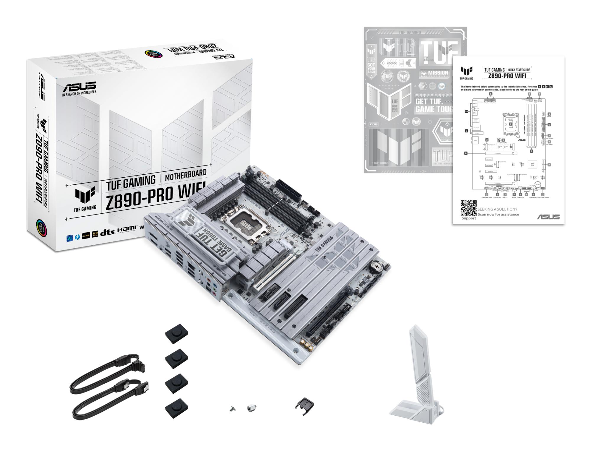 606b44b1-b8a3-480f-b1fd-0683dec67f21 Mainboard ASUS Intel Z890 LGA1851 ATX Memory DDR5 Memory slots 4 TUFGAMINGZ890-PROWIFI