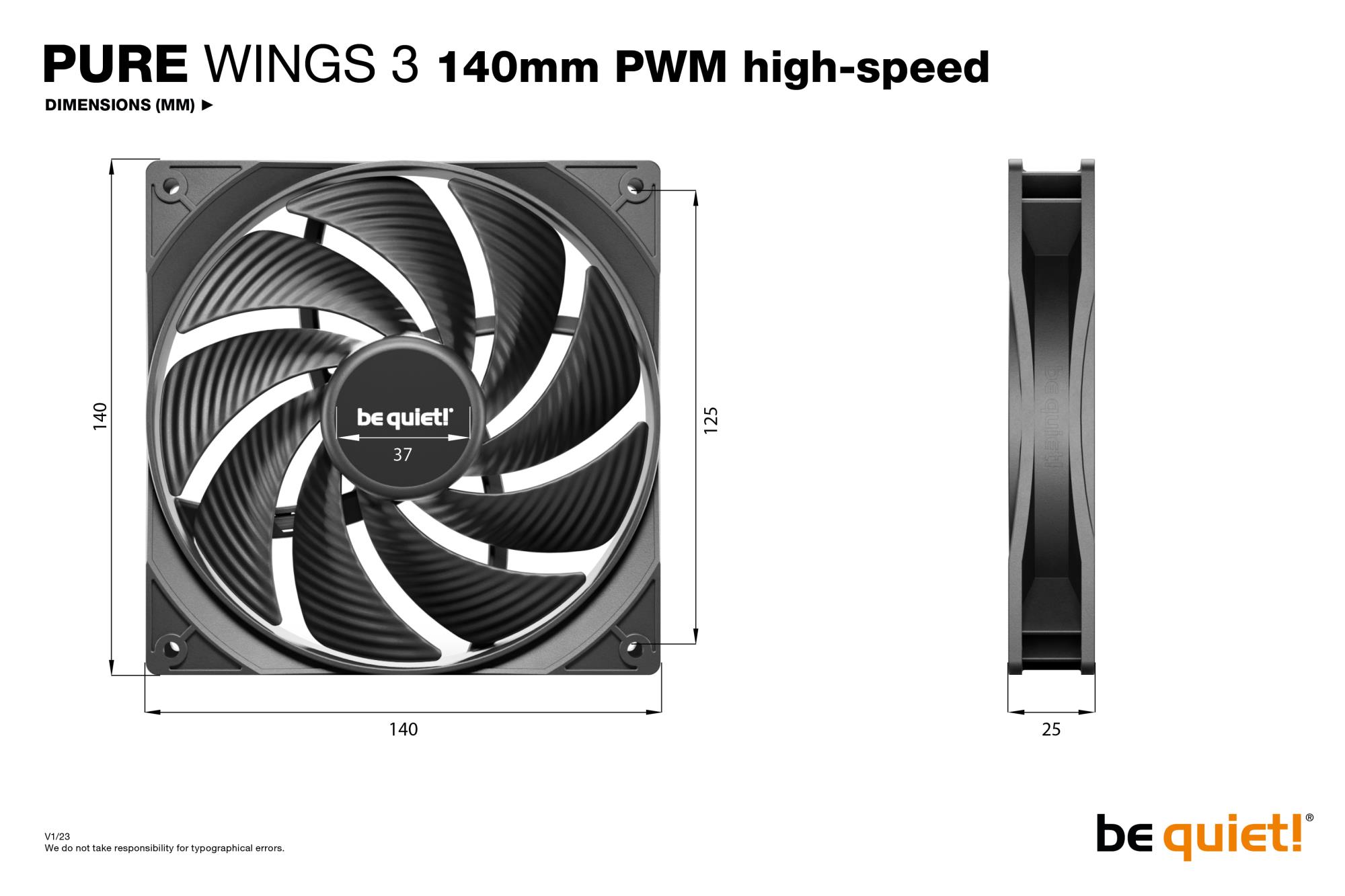 617db123-069f-4c1b-b1c8-fe8660efae99 CASE FAN 140MM PURE WINGS 3/PWM HS 3PACK BL138 BE QUIET