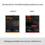 SSD WESTERN DIGITAL Black SN7100 1TB M.2 PCIe Gen4 NVMe 3D TLC Write speed 6900 MBytes/sec Read speed 7250 MBytes/sec WDS100T4X0E