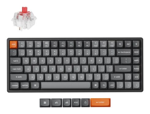 Klaviatūra Keychron K2 Max RGB, belaidė, 75% išdėstymas