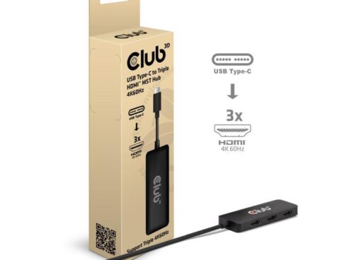 I/O HUB USB-C HDMI TRIPLE/CSV-1554 CLUB3D