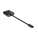 Adapteris USB-C į HDMI, matomas iš šono su jungtimis