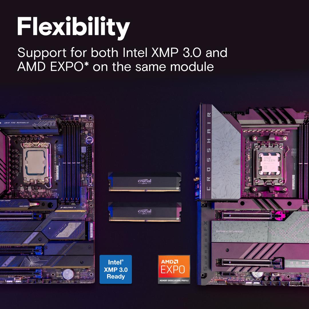 63bb6585-88e9-4915-9504-8e324613c7eb MEMORY DIMM 64GB DDR5-6000 K2/PRO OC CP2K32G60C40U5B CRUCIAL