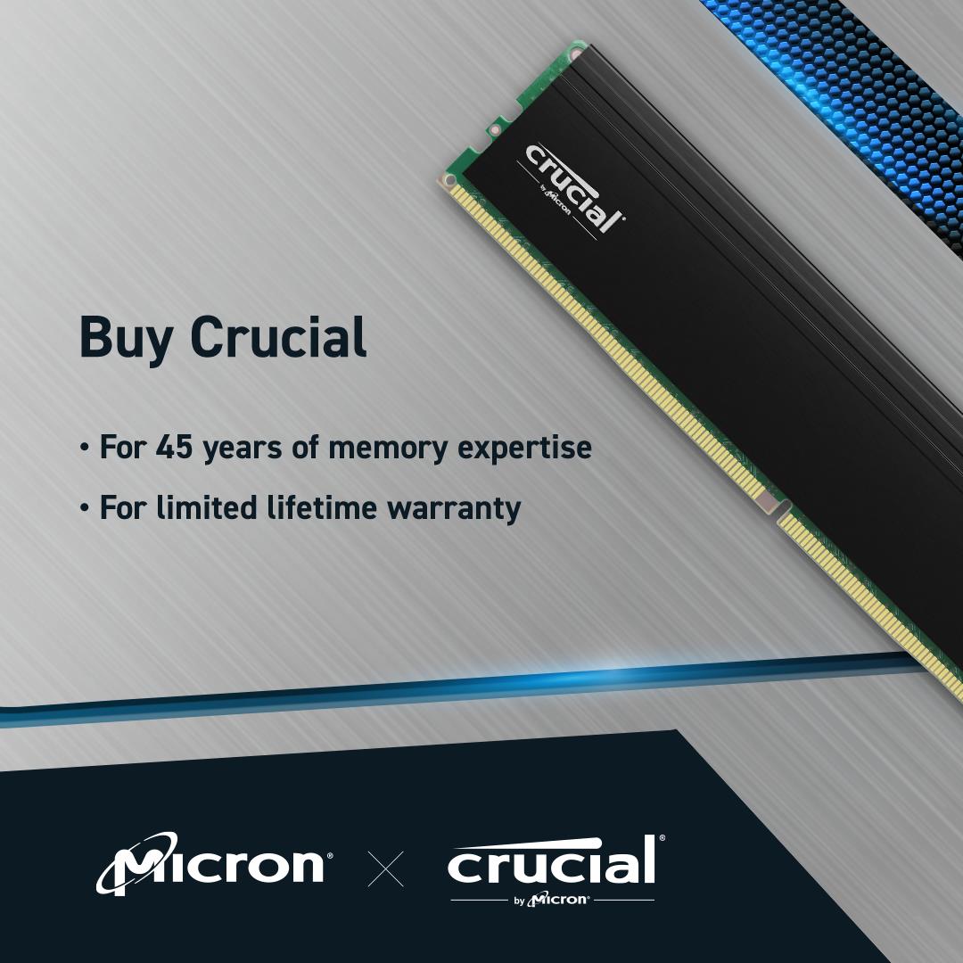 641deea8-7014-43f5-8131-be3214e29274 MEMORY DIMM PRO 64GB DDR4-3200/KIT2 CP2K32G4DFRA32A CRUCIAL