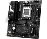 ASROCK B850M-XR2.0 motininė plokštė, vaizdas iš šono su prievadų išdėstymu