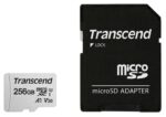 Transcend microSDXC 256GB su adapteriu, C10 greičio klasė