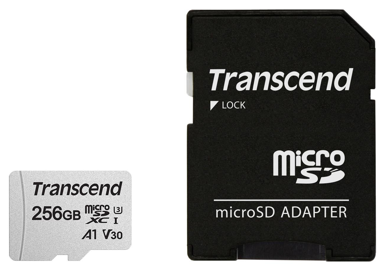65f0f228-9f3f-4401-b745-84c30b291306 Transcend microSDXC 256GB su adapteriu, C10 greičio klasė
