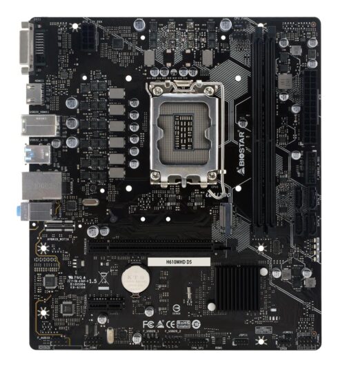 Motininė plokštė H610MHD D5 su Intel H610 chipsetu