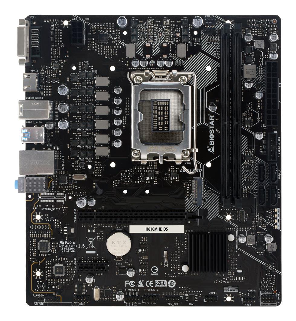 660e65b3-072e-42f0-97a9-68cefd8cbd47 Motininė plokštė H610MHD D5 su Intel H610 chipsetu