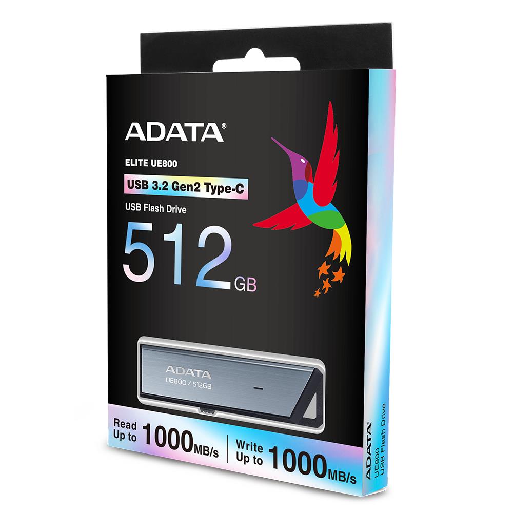 66e14765-db06-4b63-af61-d5ec0db655bc MEMORY DRIVE FLASH USB-C 512GB/SILV AELI-UE800-512G-CSG ADATA