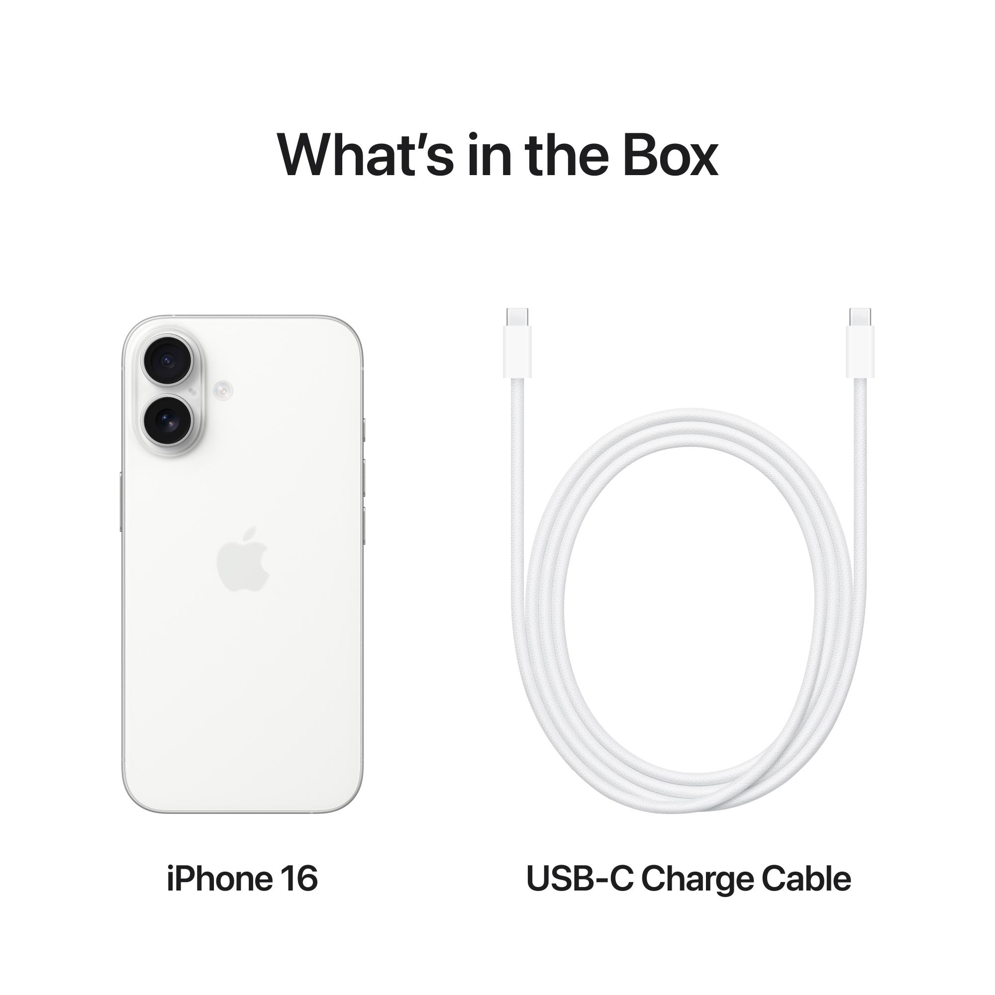 671befd1-633f-4f69-9219-1f15b177b35b MOBILE PHONE IPHONE 16/128GB WHITE MYE93 APPLE