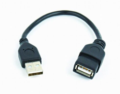 USB 2.0 prailginimo laidas, 15 cm, AM-F tipo jungtys