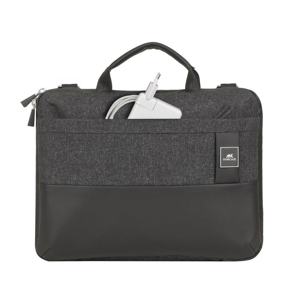 681e9d30-3ae4-4fa3-b15c-a9315c5db818 NB CASE LANTAU 13.3"/8823 BLACK MELANGE RIVACASE