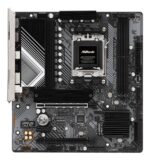 ASROCK B650M-HDV/M.2 motininė plokštė, šoninis vaizdas su prievadų išdėstymu
