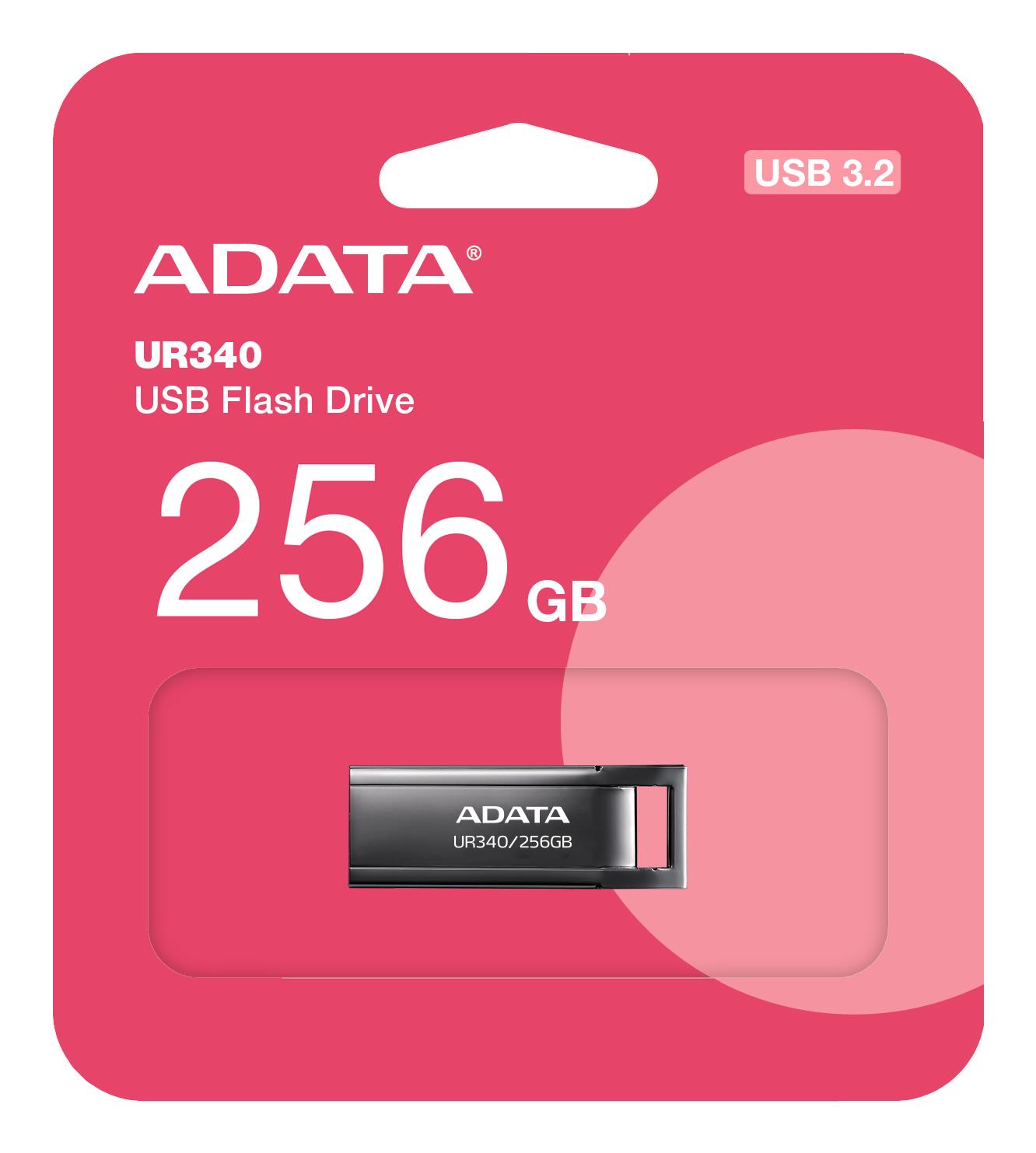 69335d92-ad63-458d-b26e-6f1dc5bf47bd MEMORY DRIVE FLASH USB3.2 256G/BLACK AROY-UR340-256GBK ADATA