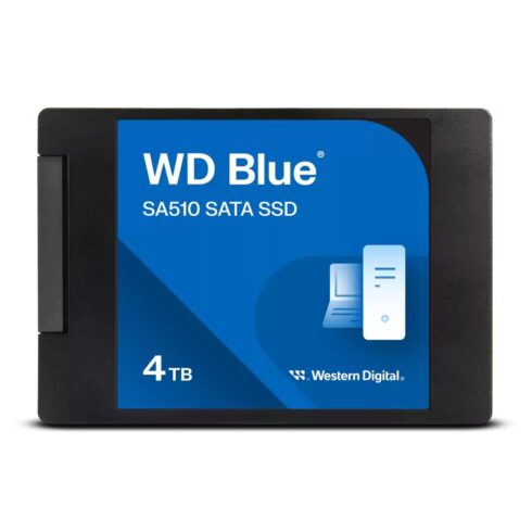 SSD WESTERN DIGITAL Blue SA510 4TB, rašymo greitis 520 MB/s, skaitymo greitis 560 MB/s