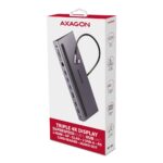 Dokų stotis HMC-4KX3, šoninis vaizdas su HDMI ir USB-C prievadais