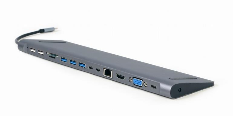 6a3131dd-d163-492a-9147-56a760778c49 USB-C adapteris 9-in-1 su HDMI ir USB hub