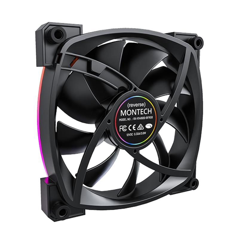 6ab6590f-b3c0-4182-b212-13384d797f61 CASE FAN 140MM/RX140 PWM BLACK MONTECH