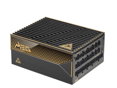 Power Supply MSI MEG AI1600T PCIE5 ATX 3.1 1600 Watts Efficiency 80 PLUS TITANIUM MEGAI1600TPCIE5