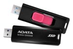 External SSD ADATA SC610 2TB USB 3.2 Write speed 500 MBytes/sec Read speed 550 MBytes/sec SC610-2000G-CBK/RD