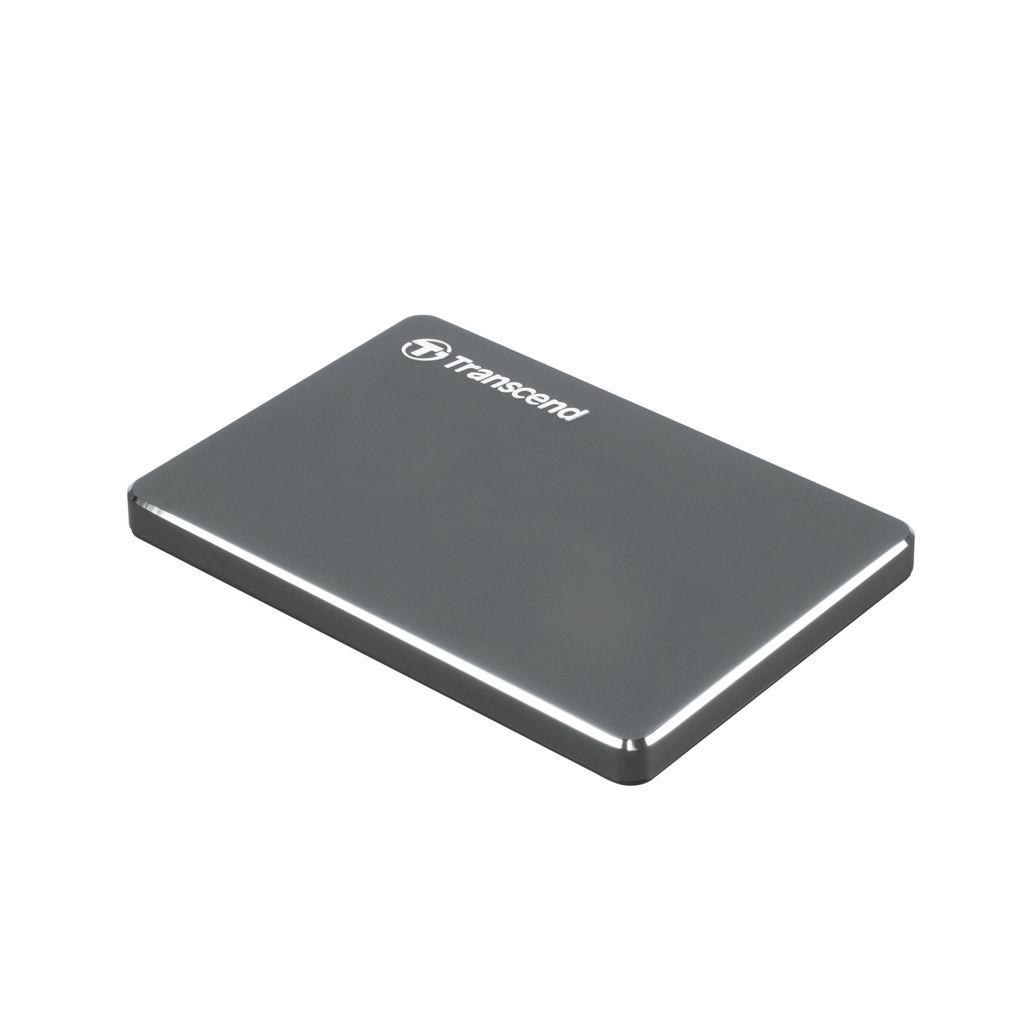 6bd5a341-428f-44c8-b6c9-24ad7e1d59b5 External HDD TRANSCEND StoreJet 1TB USB 3.1 Colour Iron Grey TS1TSJ25C3N