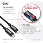USB-C kabelis CAC-1579 su matiniu paviršiumi ir jungtimis