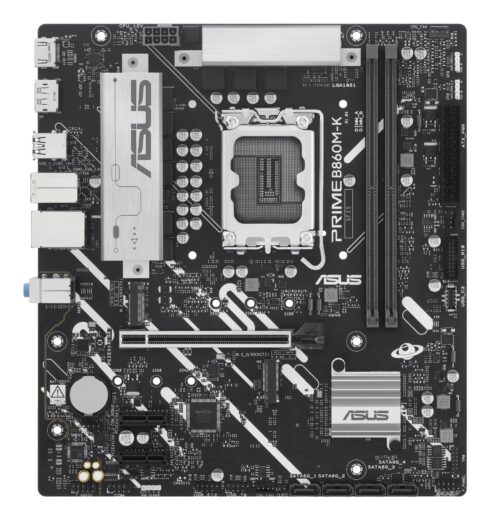 Motininė plokštė ASUS PRIME B860M-K su DDR5 atmintimi ir LGA1851 lizdu