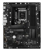 ASROCK B860PRO-A motininė plokštė, šoninis vaizdas su prievadų išdėstymu