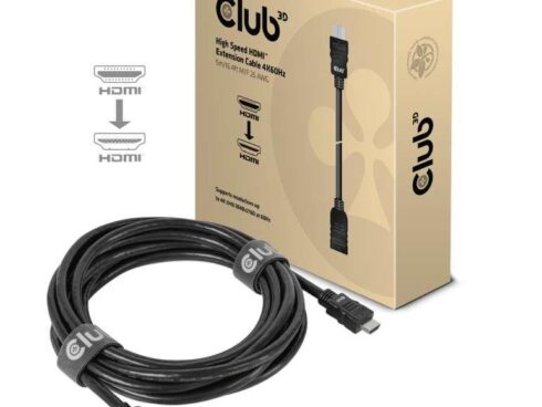 CABLE HDMI TO HDMI 5M/M/F CAC-1325 CLUB3D