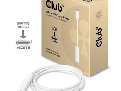 CABLE USB-C TO HDMI 1.8M/M/M CAC-1514 CLUB3D