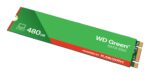 SSD WESTERN DIGITAL Green 480GB M.2 SATA 3.0, šoninis vaizdas su jungtimis