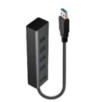 I/O HUB USB3 4PORT su 5Gbps duomenų greičiu