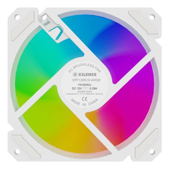 70ccbbfb-31d2-4855-b885-aac6e37f5daa CASE FAN 120MM PWM ARGB REVERS/4PIN WHITE XF066 XILENCE