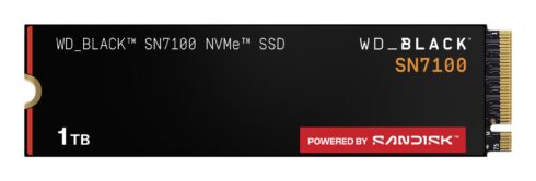 SSD WESTERN DIGITAL Black SN7100 1TB su 7250 MB/s skaitymo greičiu